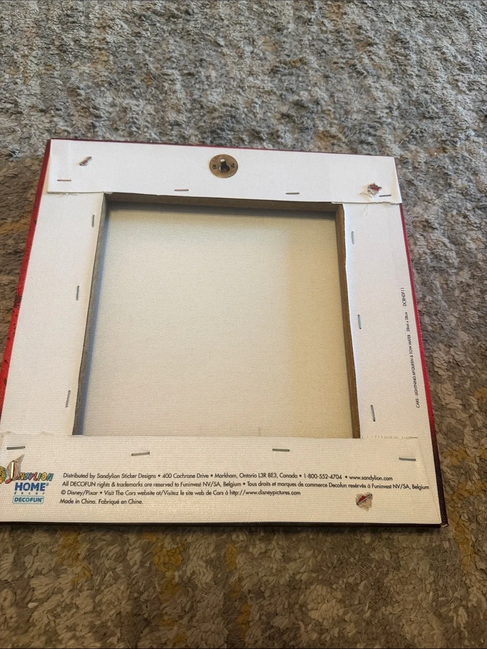 Disney Red Lightning McQueen & Mater 'Pedal to the Metal' Wall Art canvas 11 in